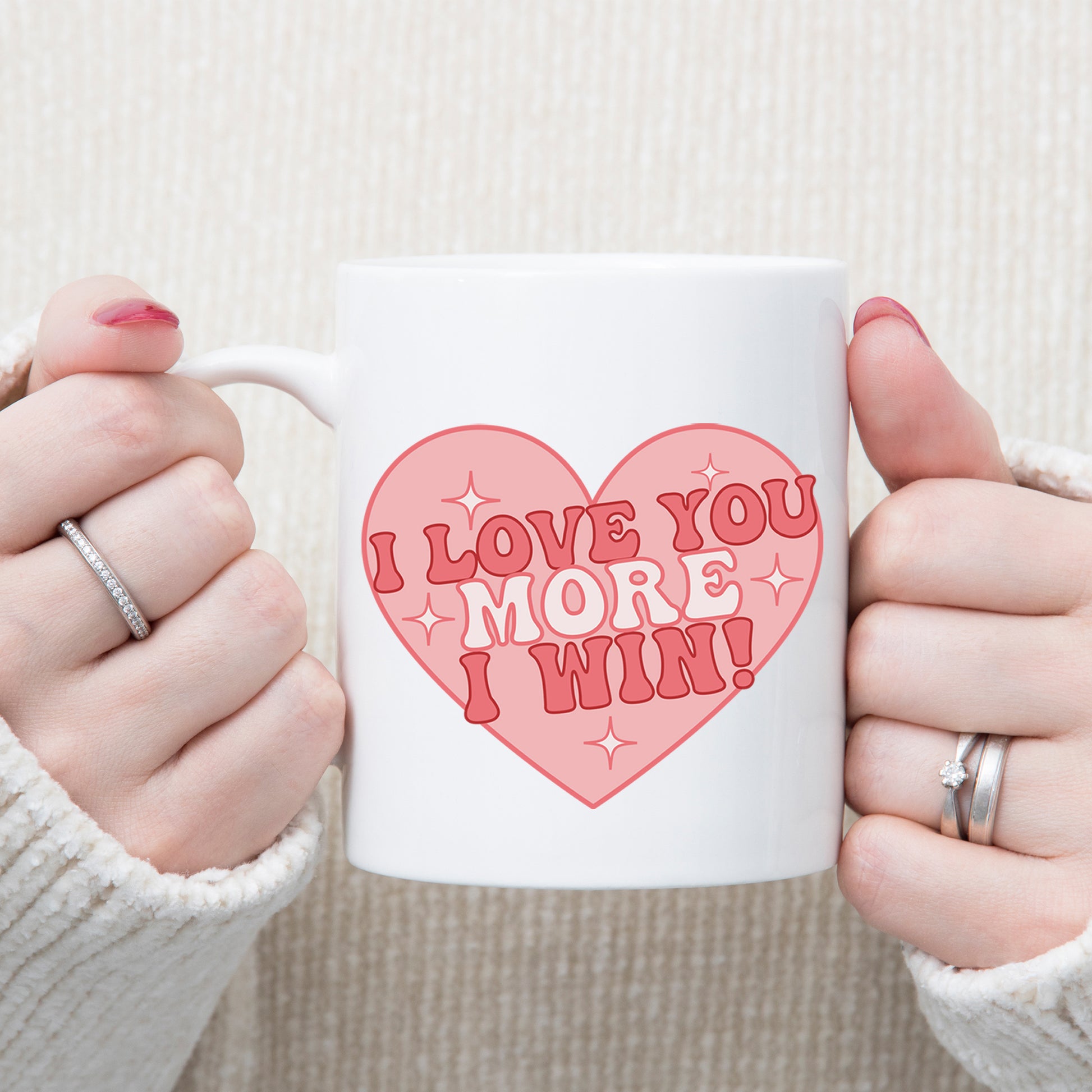 I Love You More I Win Mug and/or Coaster Gift  - Always Looking Good -   