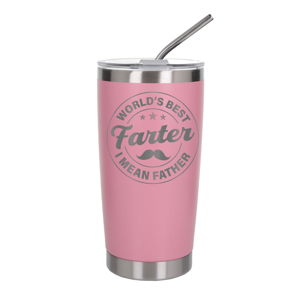 Best Farter I Mean Father Engraved Travel Mug for Dad
