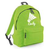 Personalised Badminton Backpack | Kids School Bag with Name