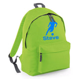 Personalised Footballer Backpack | Kids School Bag with Name