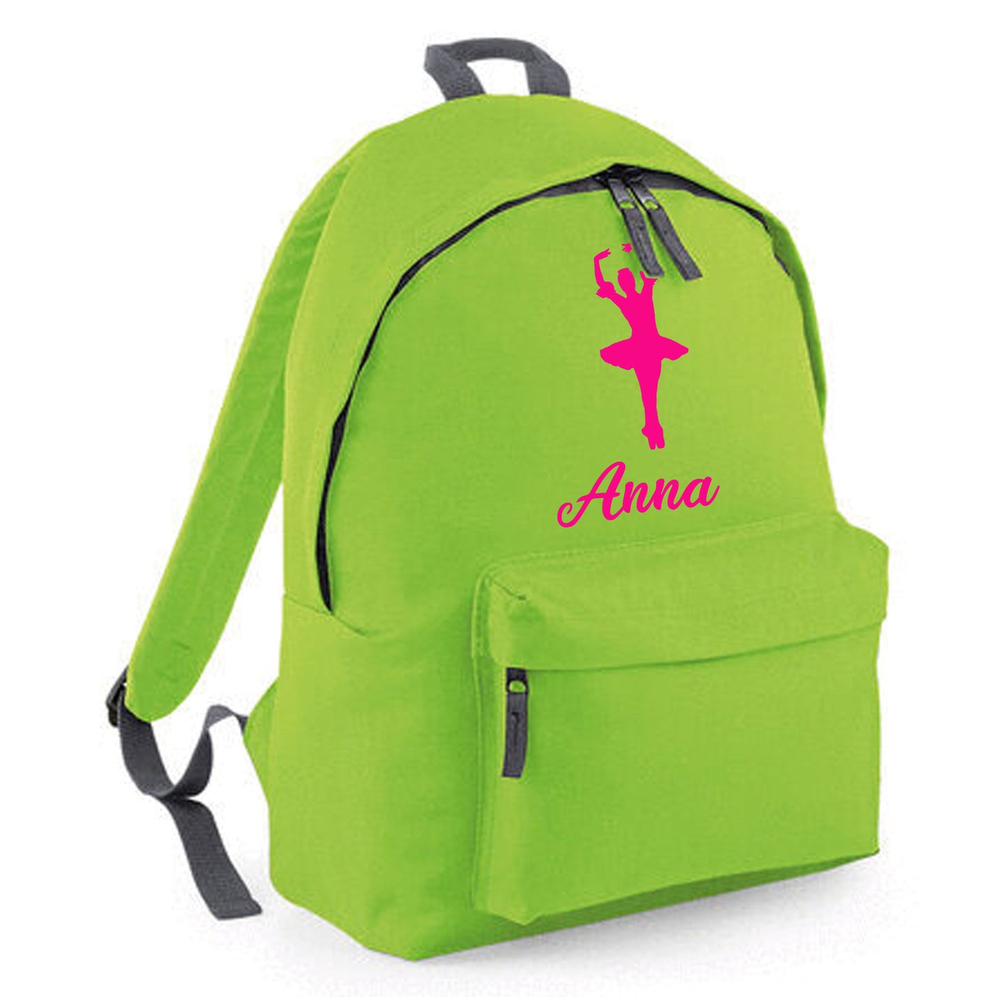 Personalised Ballerina Backpack, Dance Bag Rucksack with Name