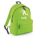 Personalised Cricket Backpack | Kids School Bag with Name