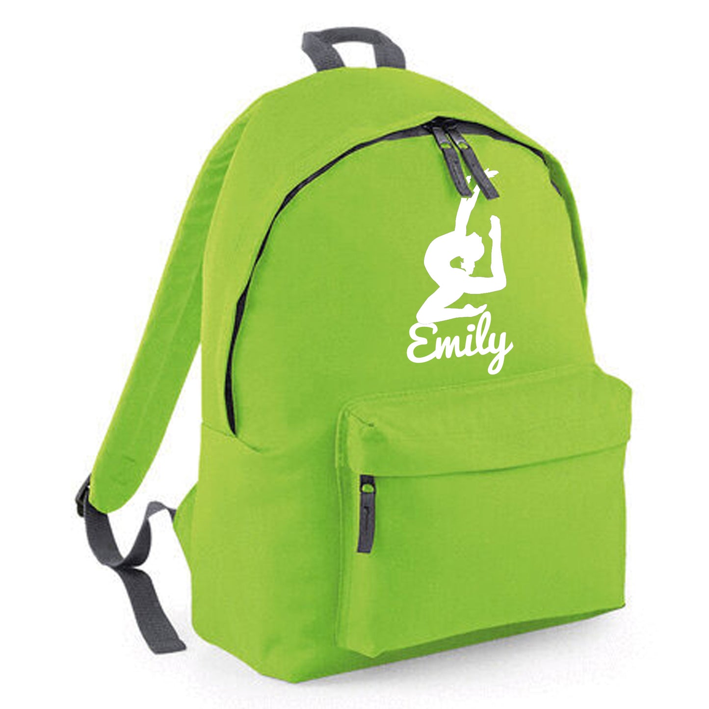 Personalised Gymnast Stretching Design Rucksack Bag with Childs Name