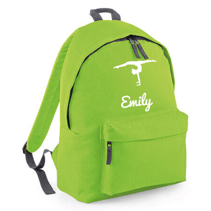 Personalised Backpack Bag with Name & Design Options Dancer Gymnastic etc