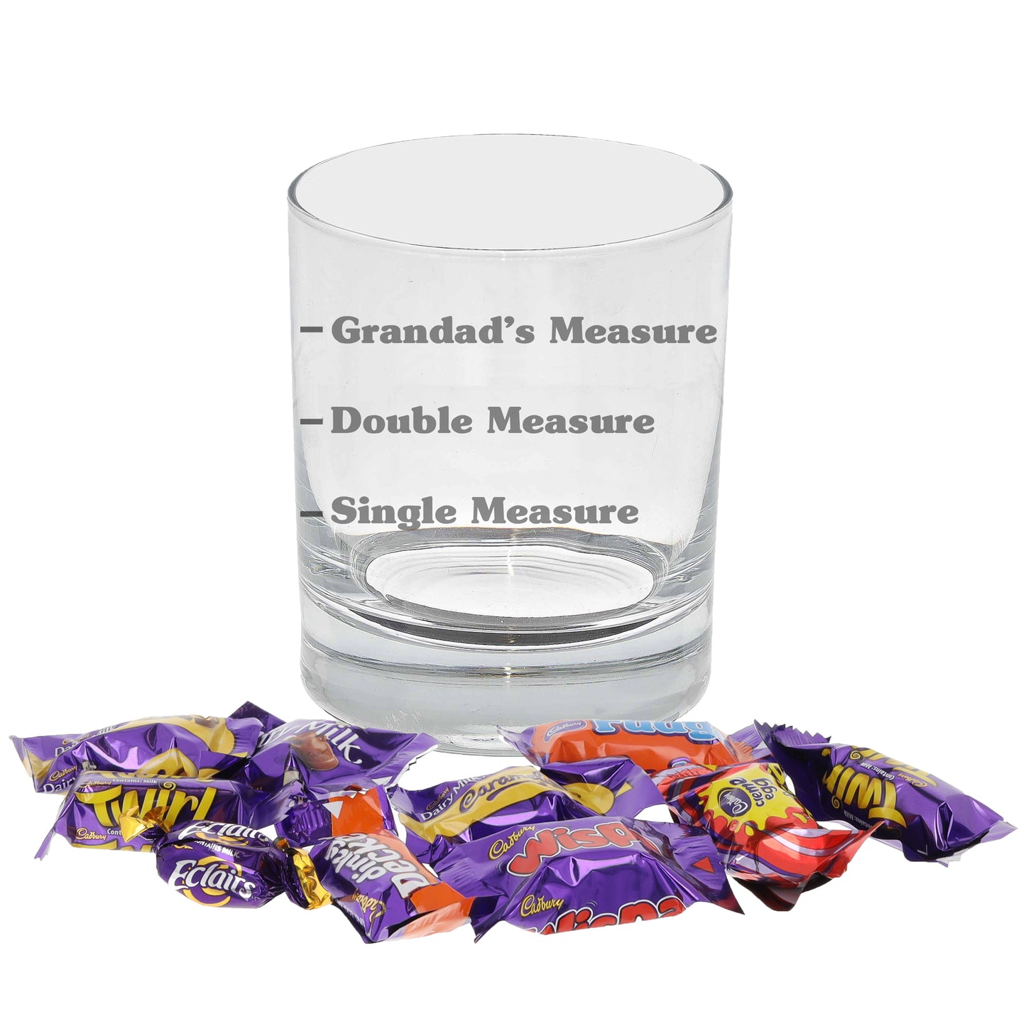 Personalised Whisky Measures Engraved Whisky Glass  - Always Looking Good - Whisky Glass & Chocolates  