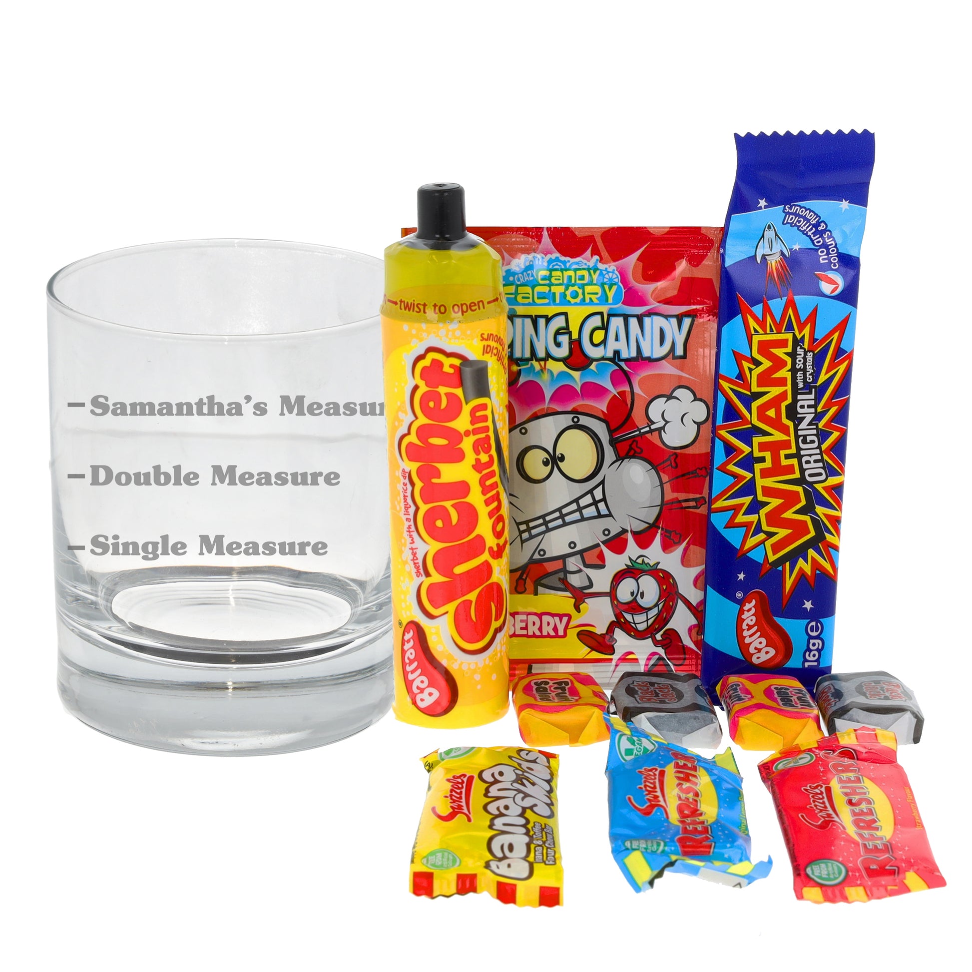 Personalised Whisky Measures Engraved Whisky Glass  - Always Looking Good - Whisky Glass & Sweets  