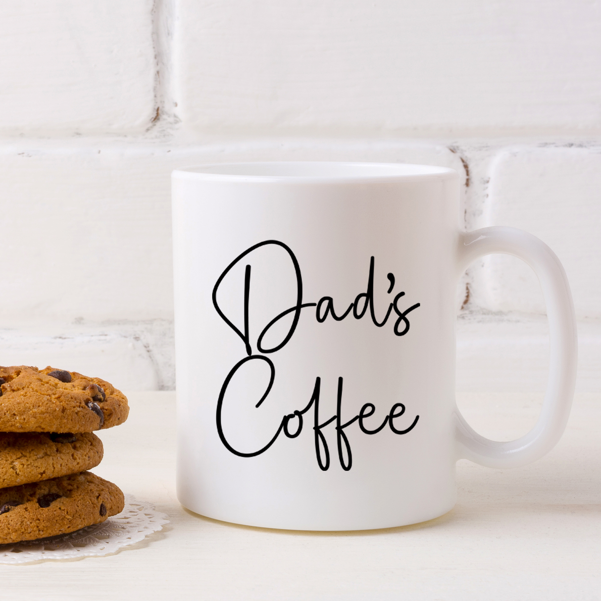 Personalised Dad's Coffee & Biscuit Engraved Board with Optional Mug