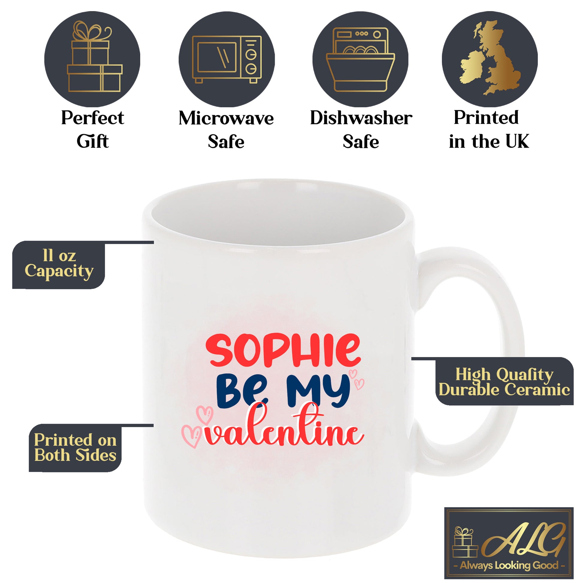 Personalised Be My Valentine Mug Gift  - Always Looking Good -   