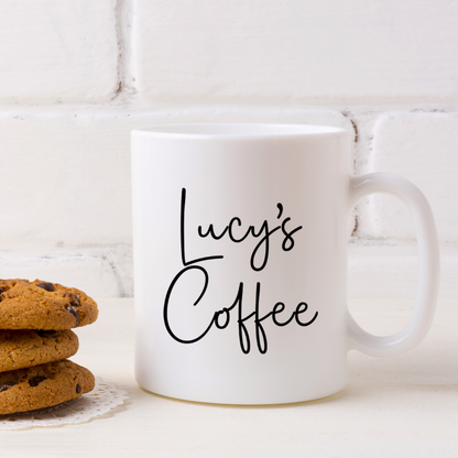 Personalised Coffee & Biscuit Engraved Board with Optional Mug and Message
