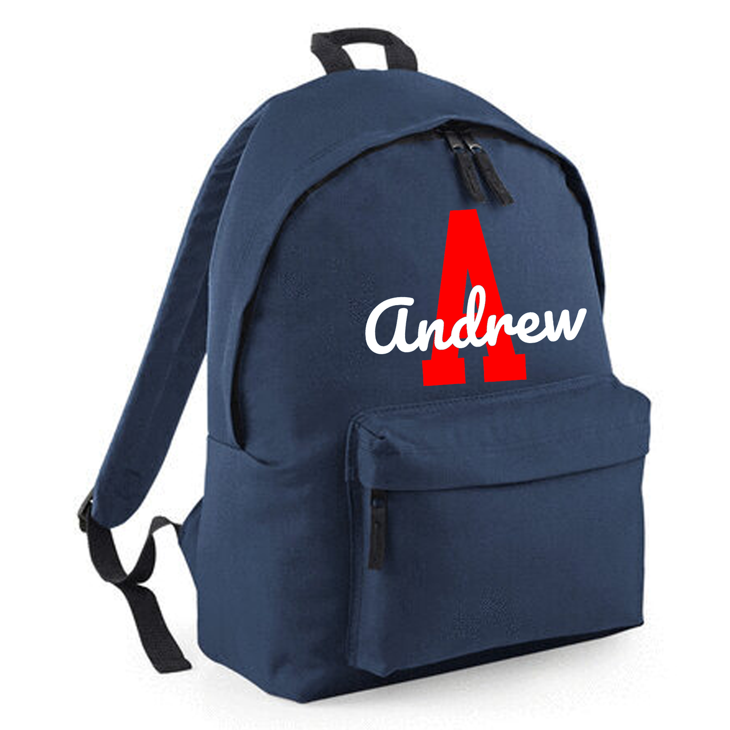 Personalised Name & Initial Backpack, Kids Rucksack with Name & Design