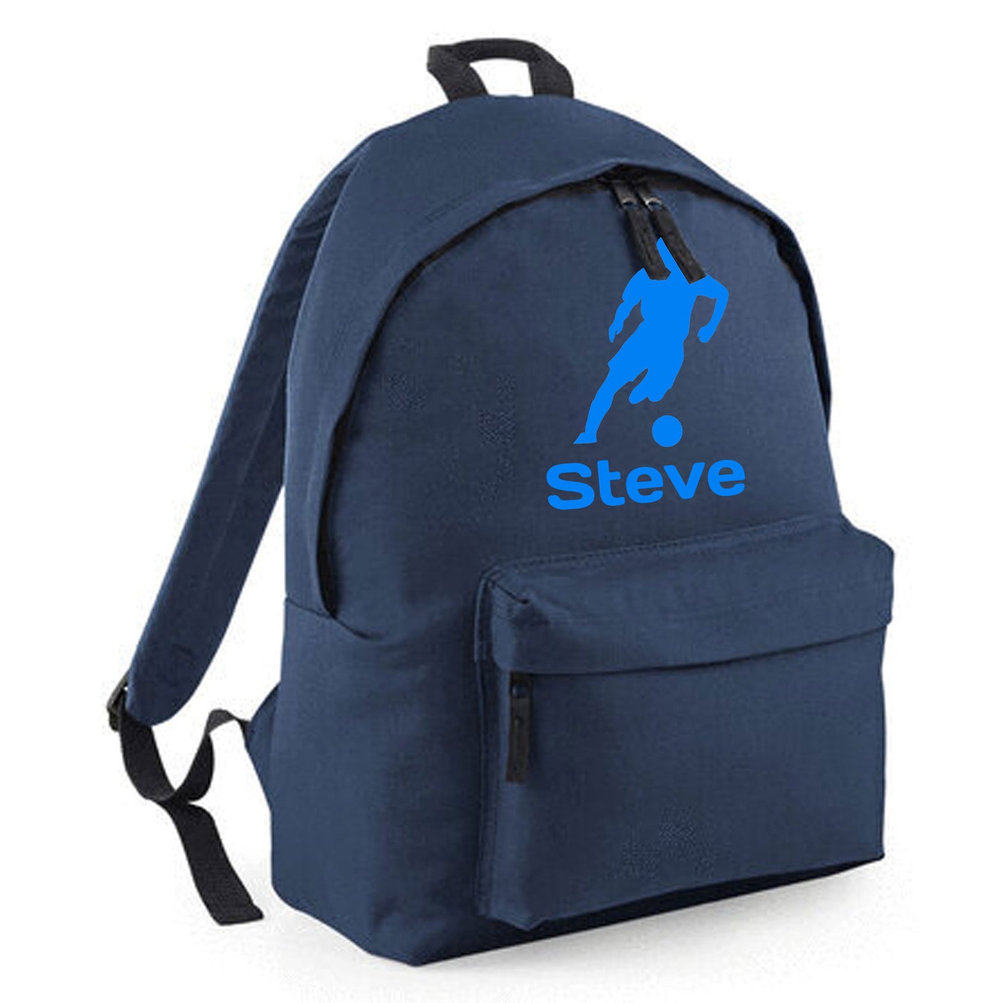 Personalised Footballer Design Backpack Kids Rucksack with Name