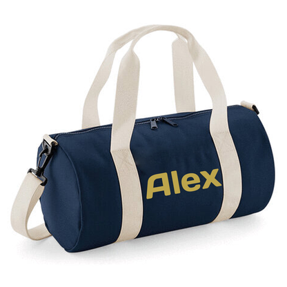 Personalised Name Design Barrel Bag ideal Sports Bag for Kids