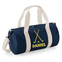 Personalised Hockey Sticks Barrel Bag | Kids Sports Holdall with Name