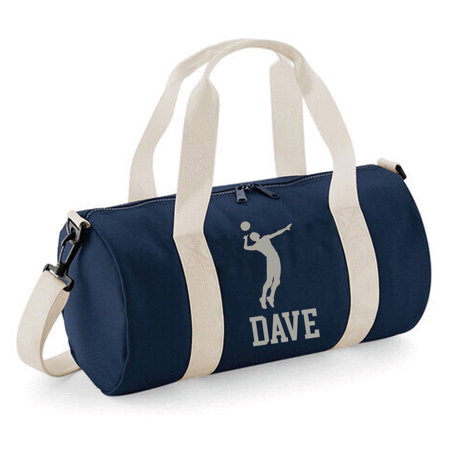 Personalised Volleyball Barrel Bag, Kids Sports Bag with Name