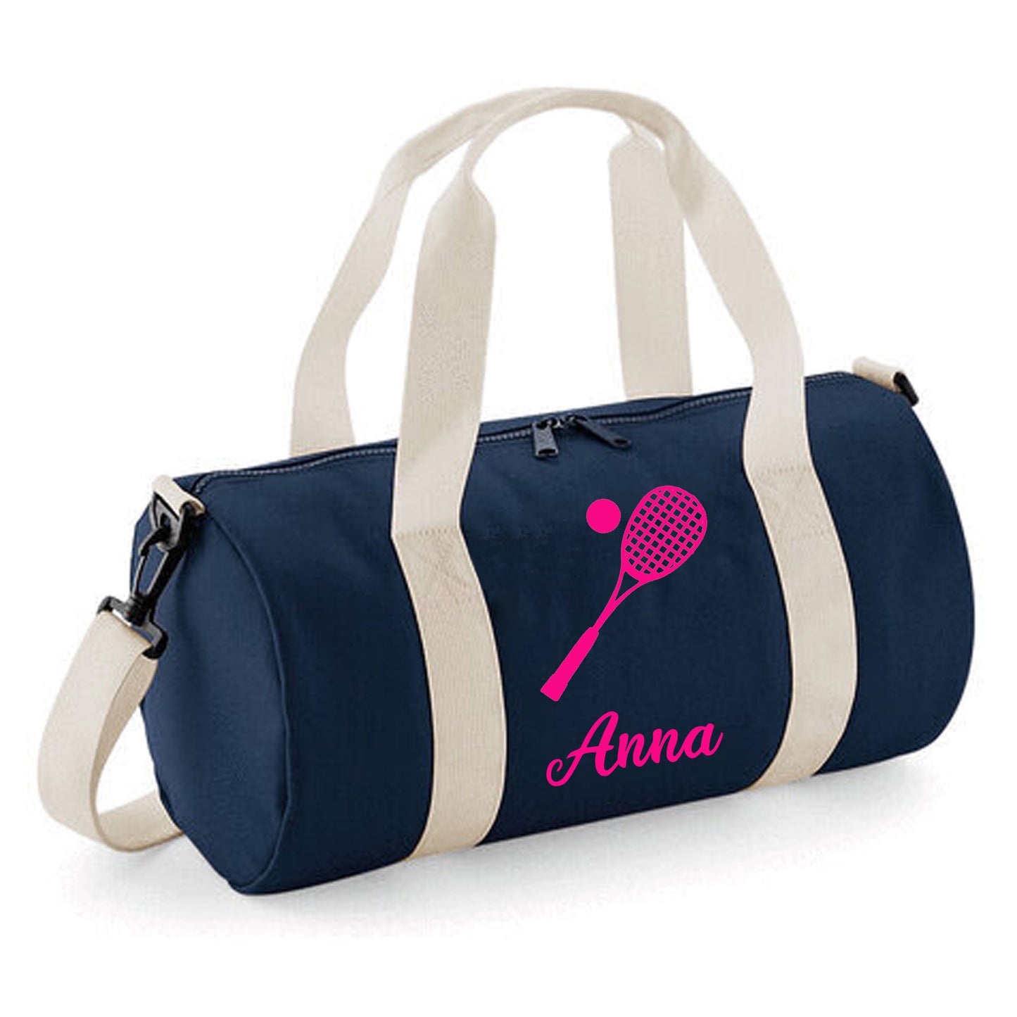 Personalised Squash Barrel Bag 12L, Stylish Holdall for Kids