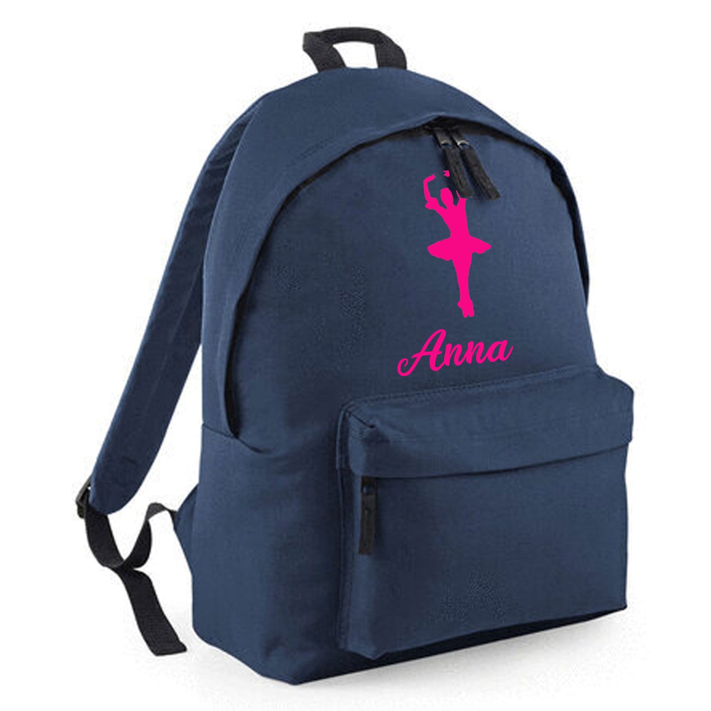Personalised Ballerina Backpack, Dance Bag Rucksack with Name