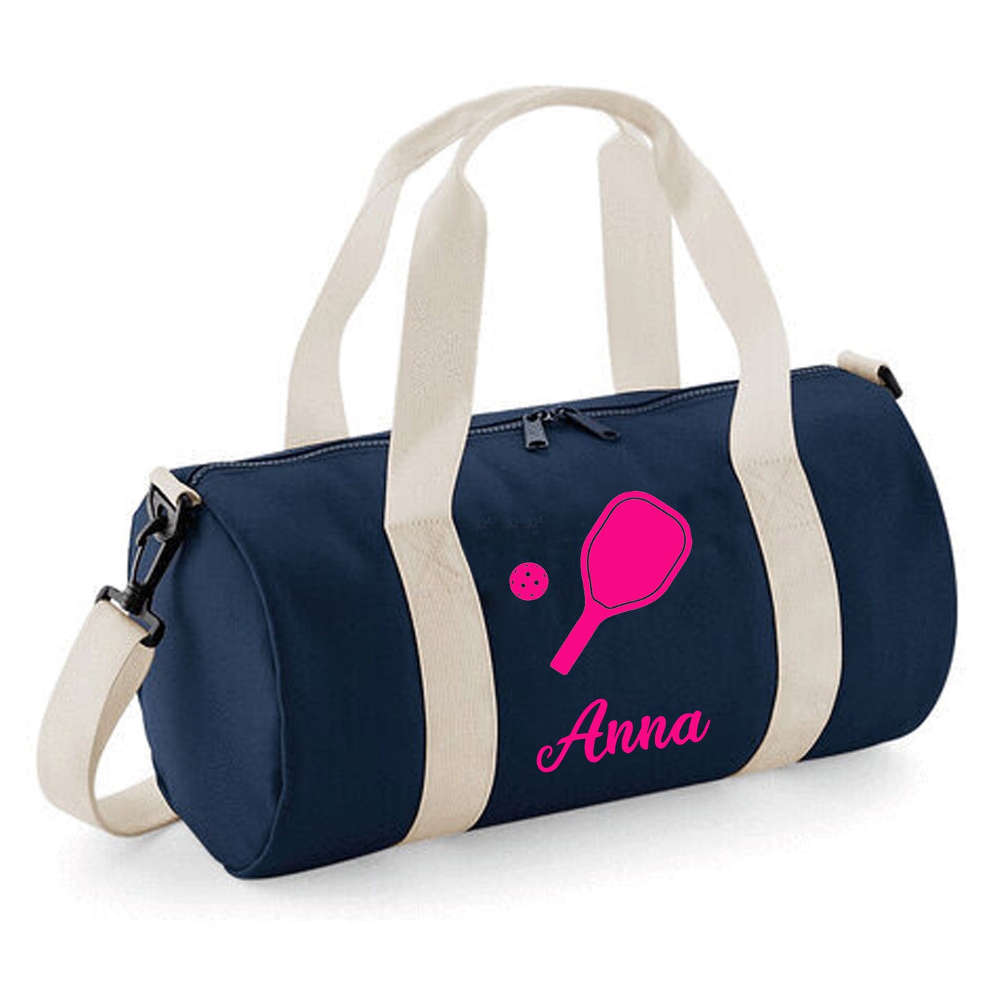 Personalised Pickleball Design Barrel Bag, Kids Durable Holdall