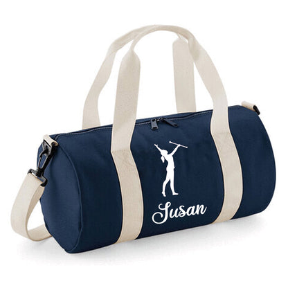 Personalised Baton Twirl Barrel Bag - Lightweight Holdall for Kid