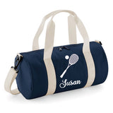 Personalised Squash Bag | Kids Barrel Holdall with Name