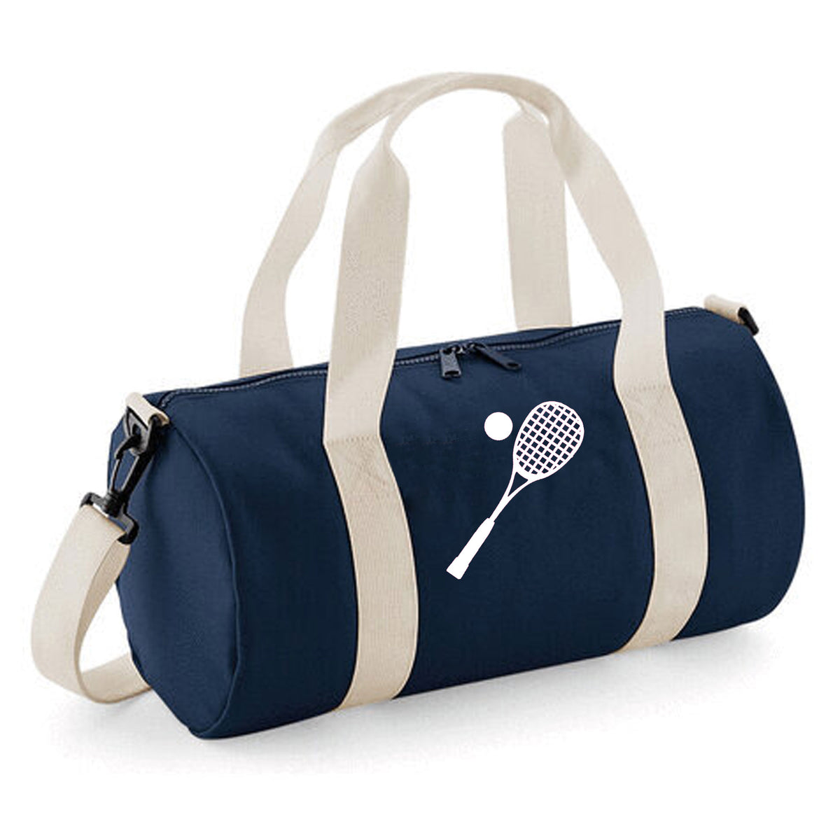 Personalised Squash Bag | Kids Barrel Holdall with Name