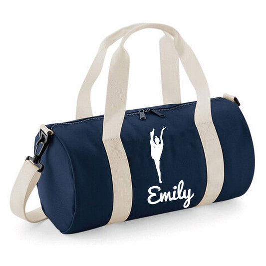 Personalised Gymnastic Barrel Bag 12L 'Y' With Name