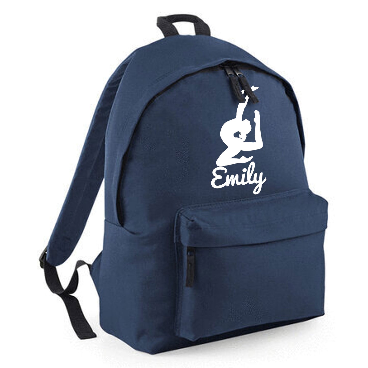 Personalised Gymnast Stretching Design Rucksack Bag with Childs Name