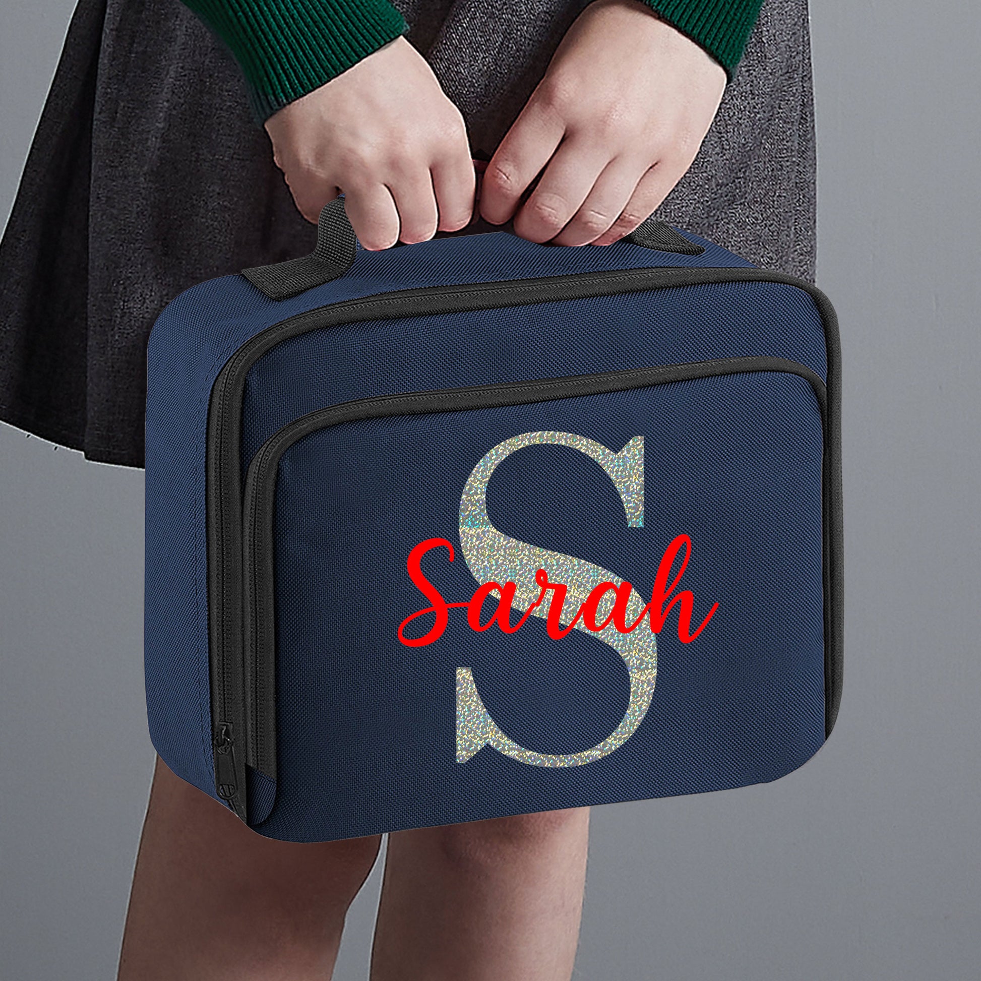 Personalised Book Bag Junior With Strap Initial Boys Girls Back To