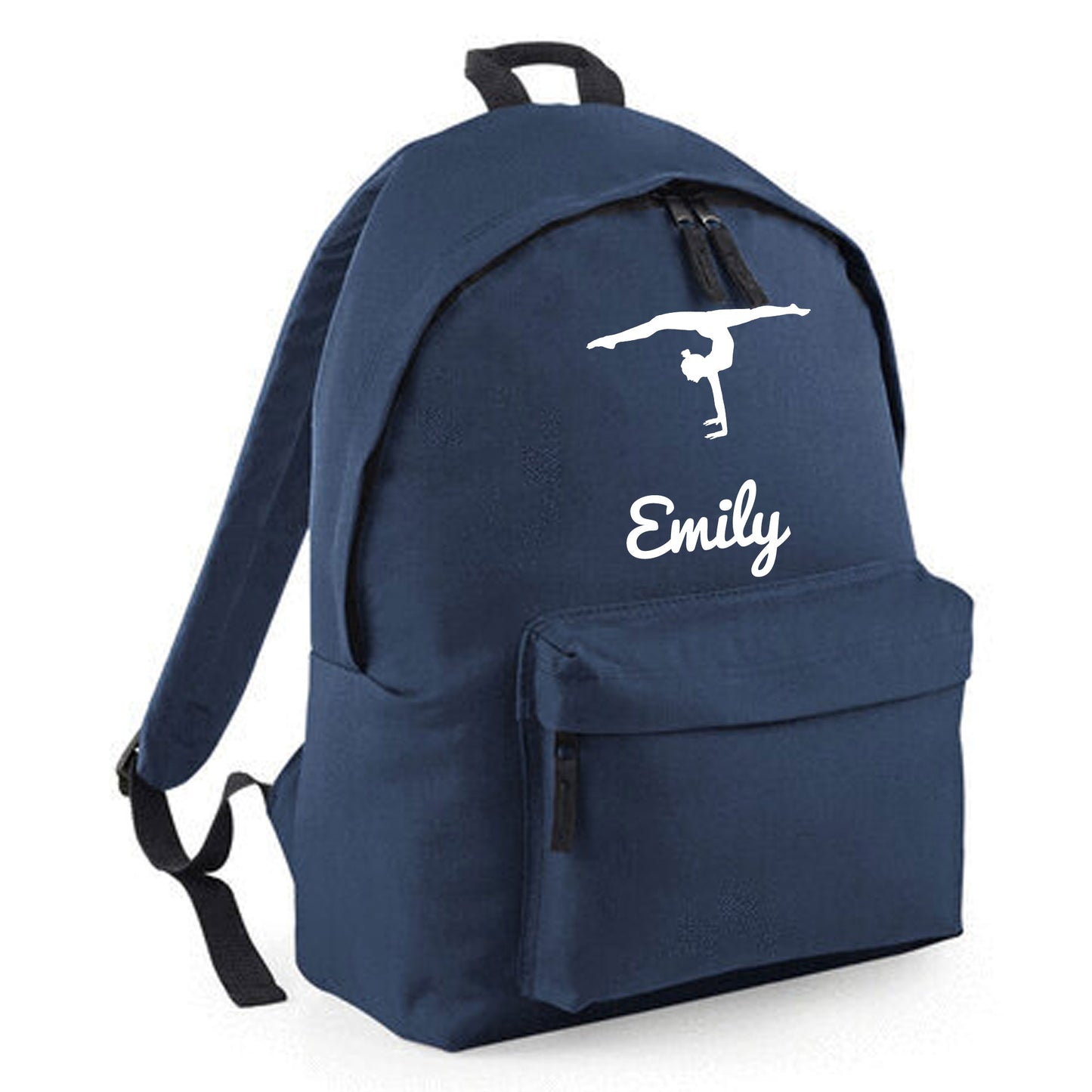 Personalised Gymnast Handstand Design Backpack Bag with Kids Name