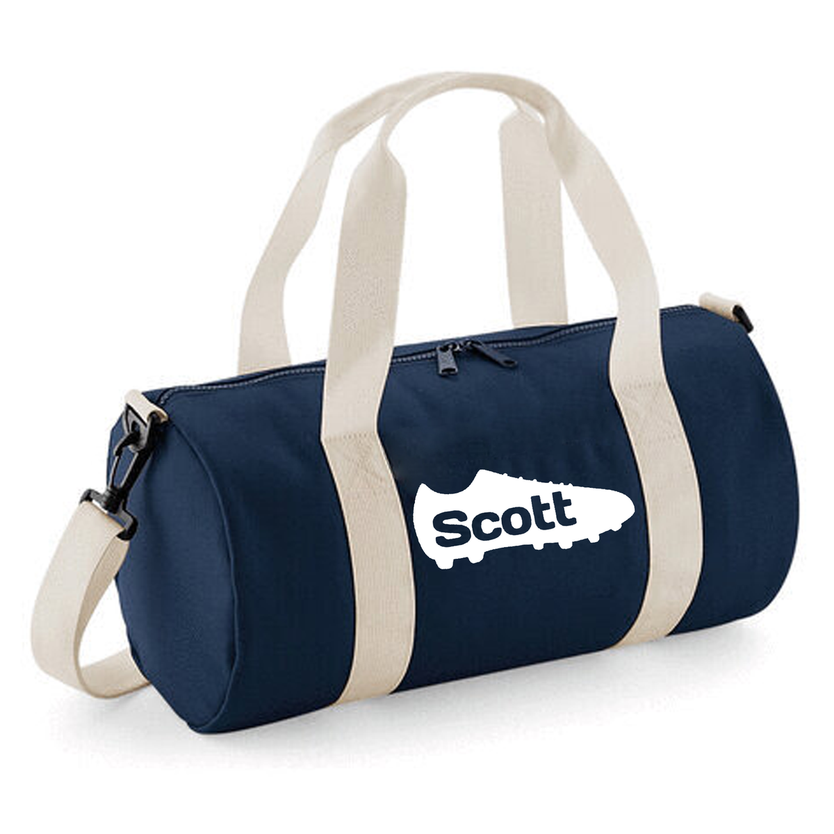 Personalised Football Boot Barrel Bag | Kids Sports Holdall with Name