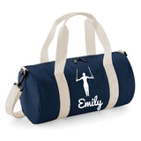 Personalised Gymnast Rings Barrel Bag | Kids Sports Holdall with Name