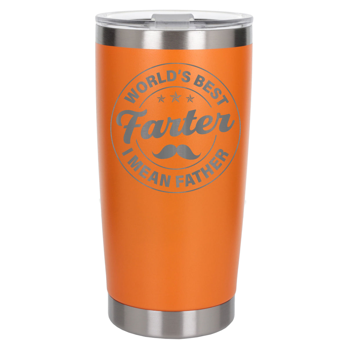 Best Farter I Mean Father Engraved Travel Mug for Dad