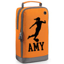 Football Boot Bag or Shoe Bag – Personalised with Name | Female Footballer Design