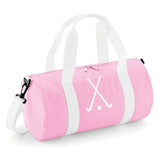 Personalised Hockey Sticks Barrel Bag | Kids Sports Holdall with Name