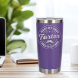 Best Farter I Mean Father Engraved Travel Mug for Dad