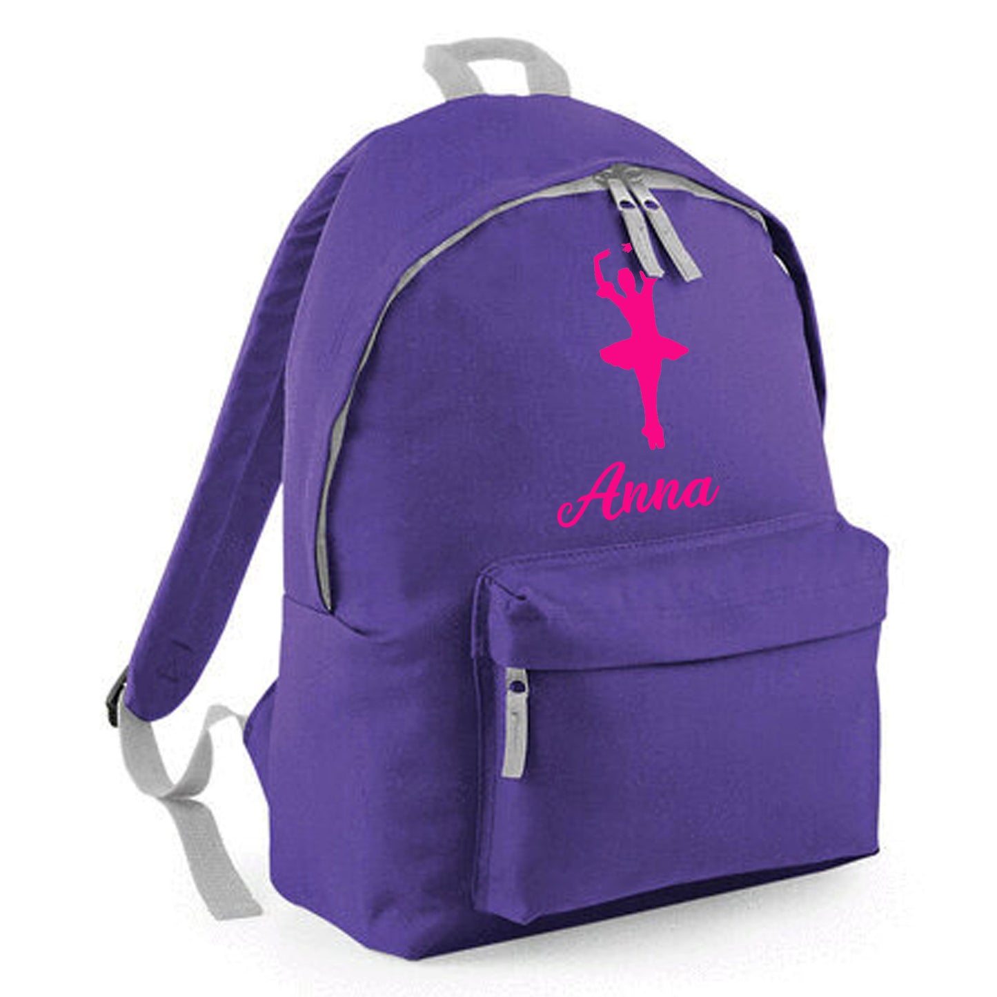 Personalised Ballerina Backpack, Dance Bag Rucksack with Name