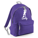 Personalised Girl Footballer Backpack | Kids School Bag with Name