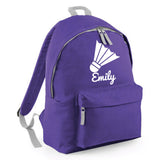 Personalised Badminton Backpack | Kids School Bag with Name