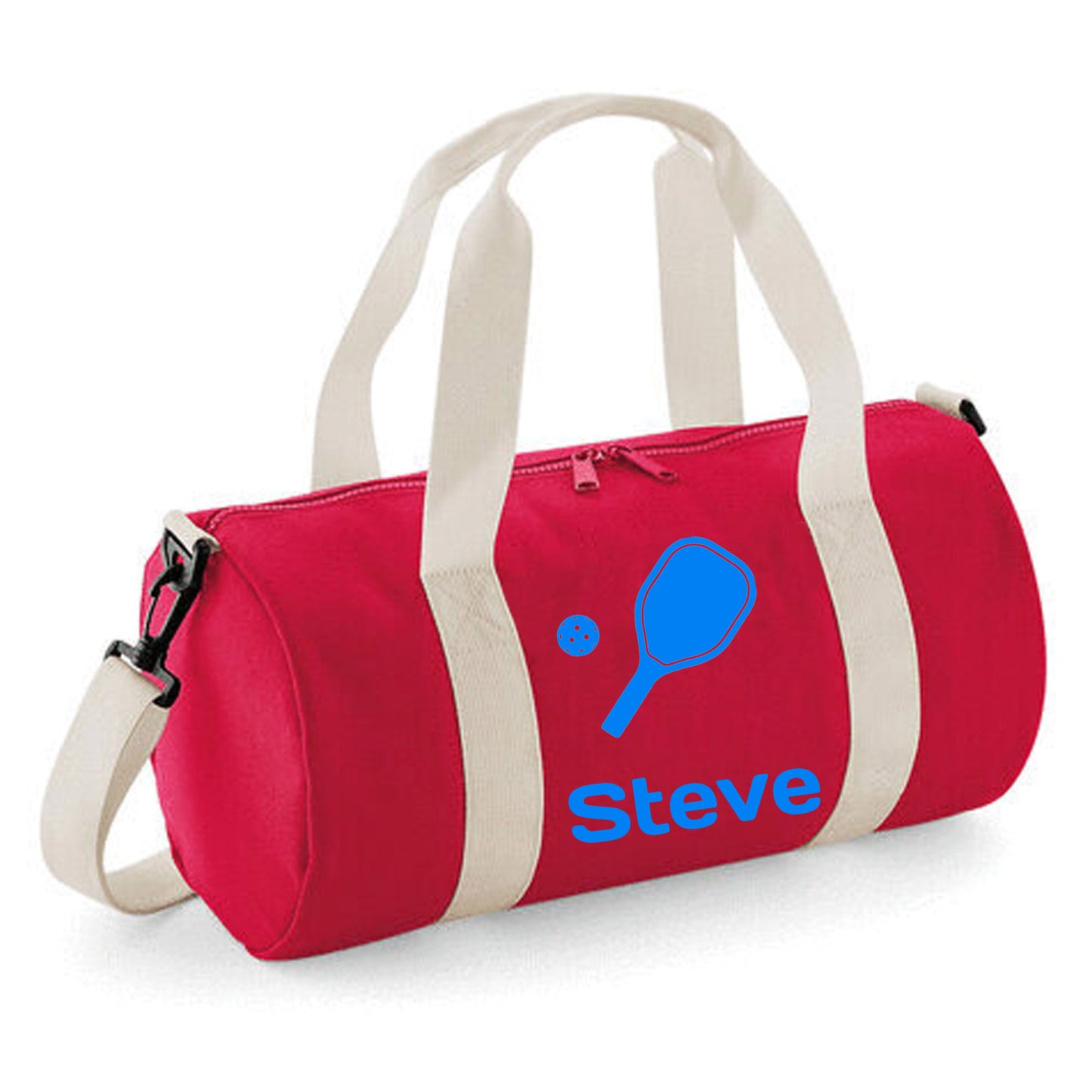 Personalised Pickleball Design Barrel Bag, Kids Durable Holdall