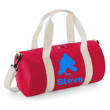 Personalised Ice Hockey Barrel Bag | Kids Sports Holdall with Name