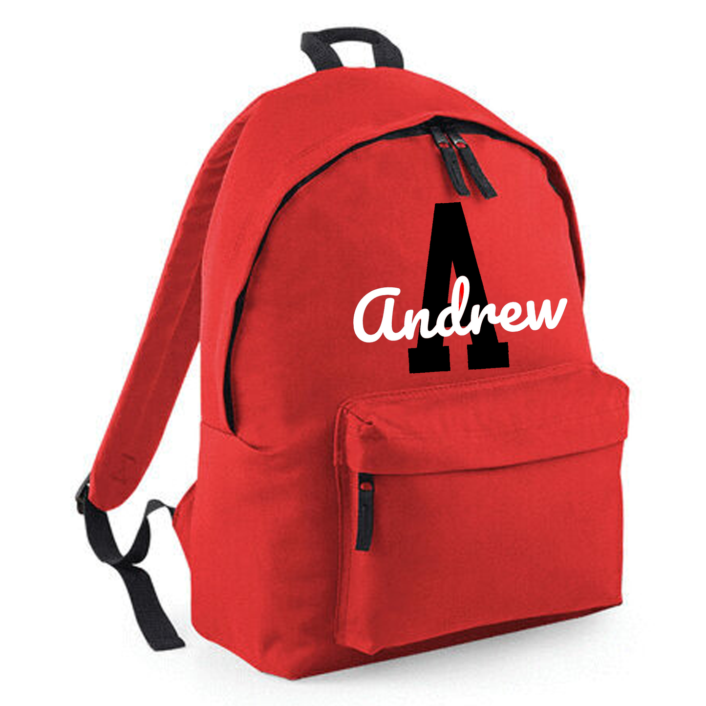 Personalised Name & Initial Backpack, Kids Rucksack with Name & Design