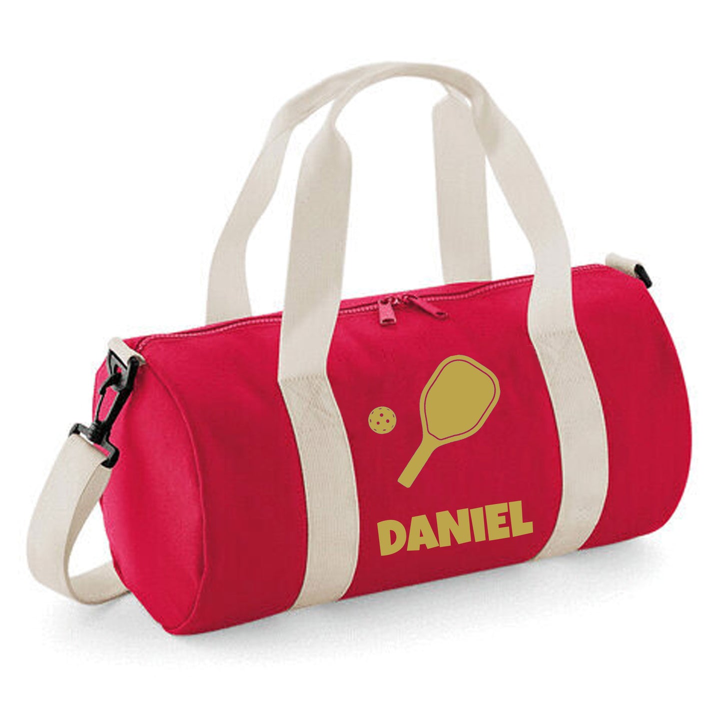 Personalised Pickleball Design Barrel Bag, Kids Durable Holdall