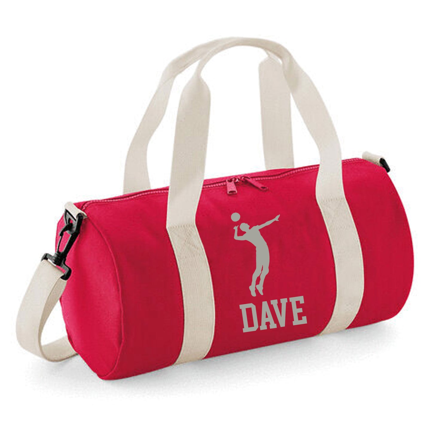 Personalised Volleyball Barrel Bag, Kids Sports Bag with Name