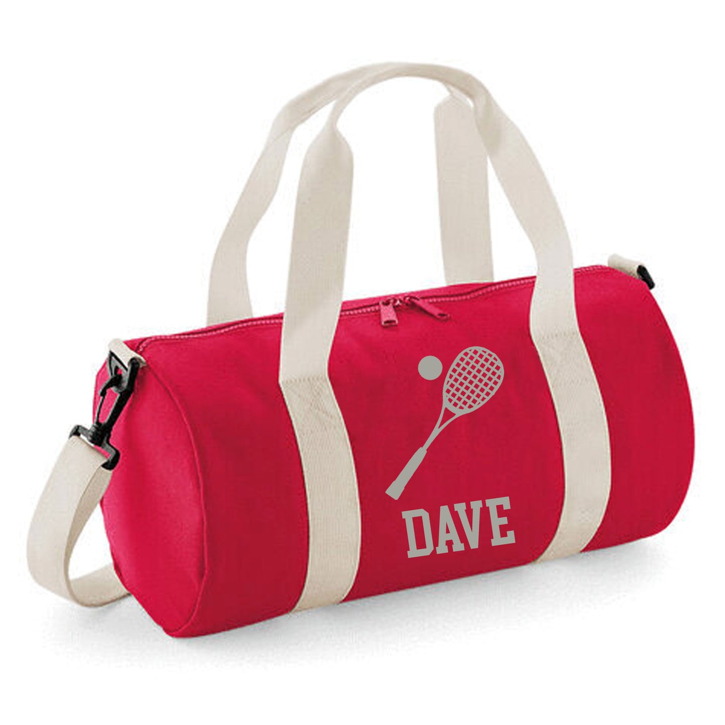 Personalised Squash Barrel Bag 12L, Stylish Holdall for Kids