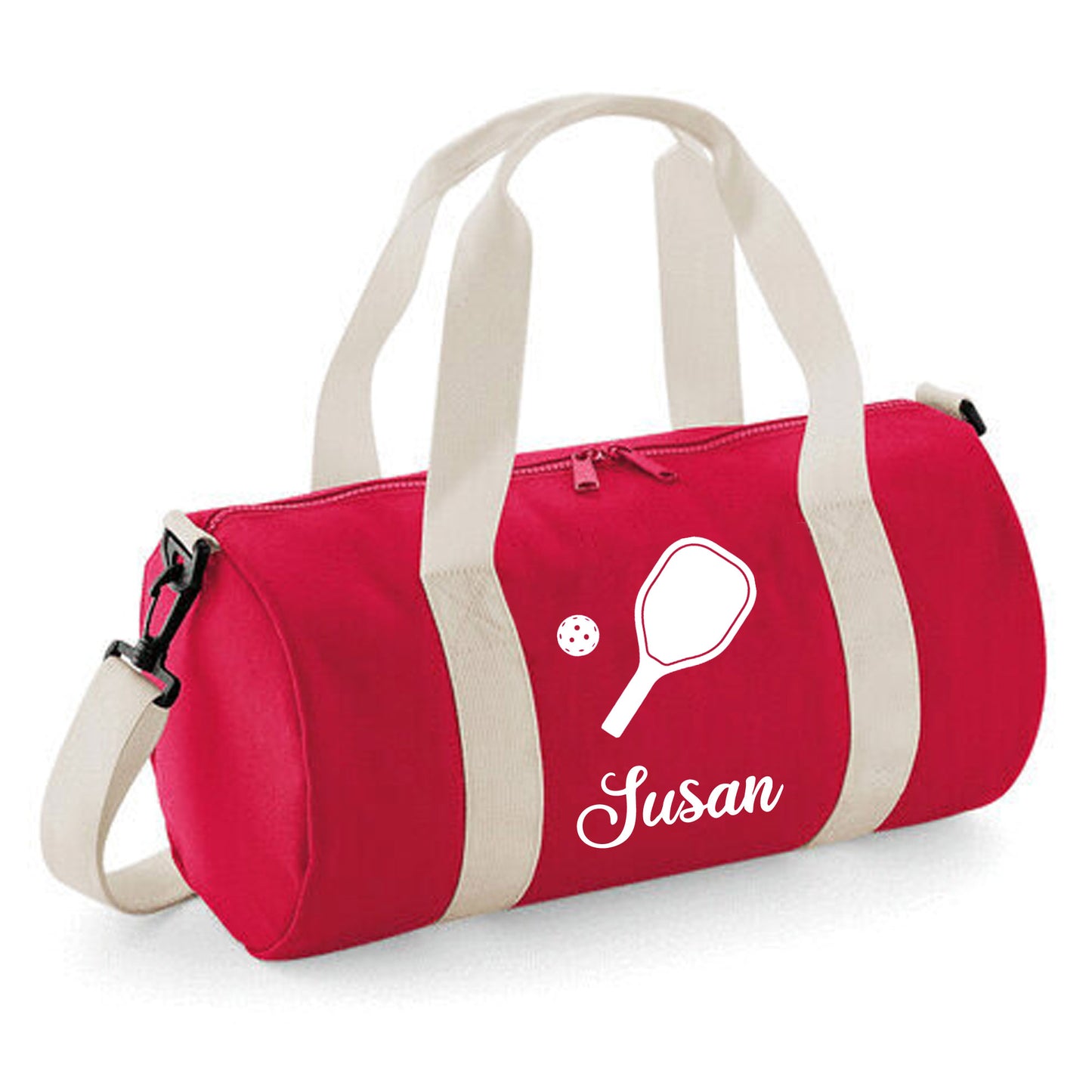 Personalised Pickleball Design Barrel Bag, Kids Durable Holdall