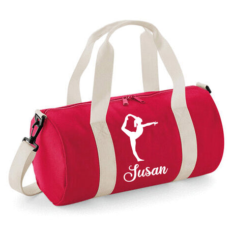 Personalised Gym Bag - 12L Gymnastic Barrel Bag With Name 
