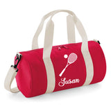 Personalised Squash Bag | Kids Barrel Holdall with Name