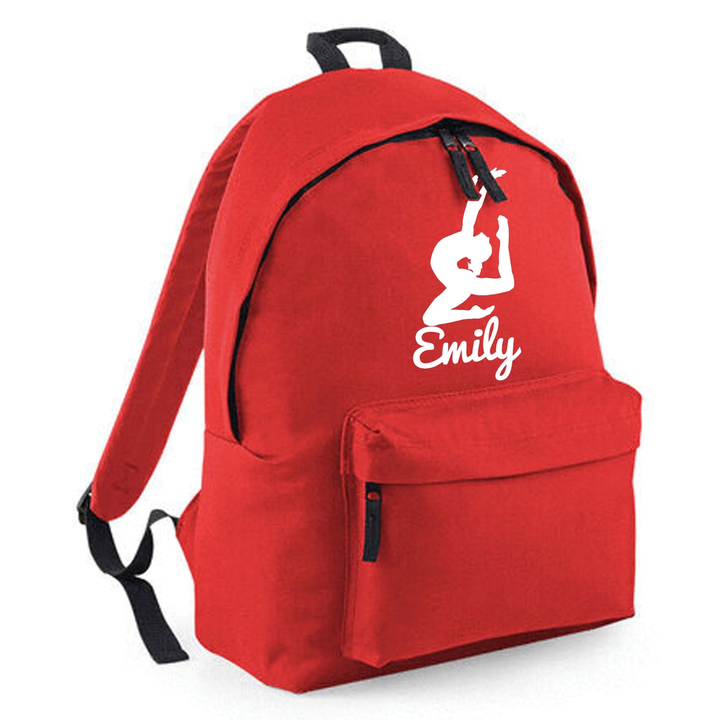 Personalised Gymnast Stretching Design Rucksack Bag with Childs Name