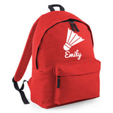 Personalised Badminton Backpack | Kids School Bag with Name