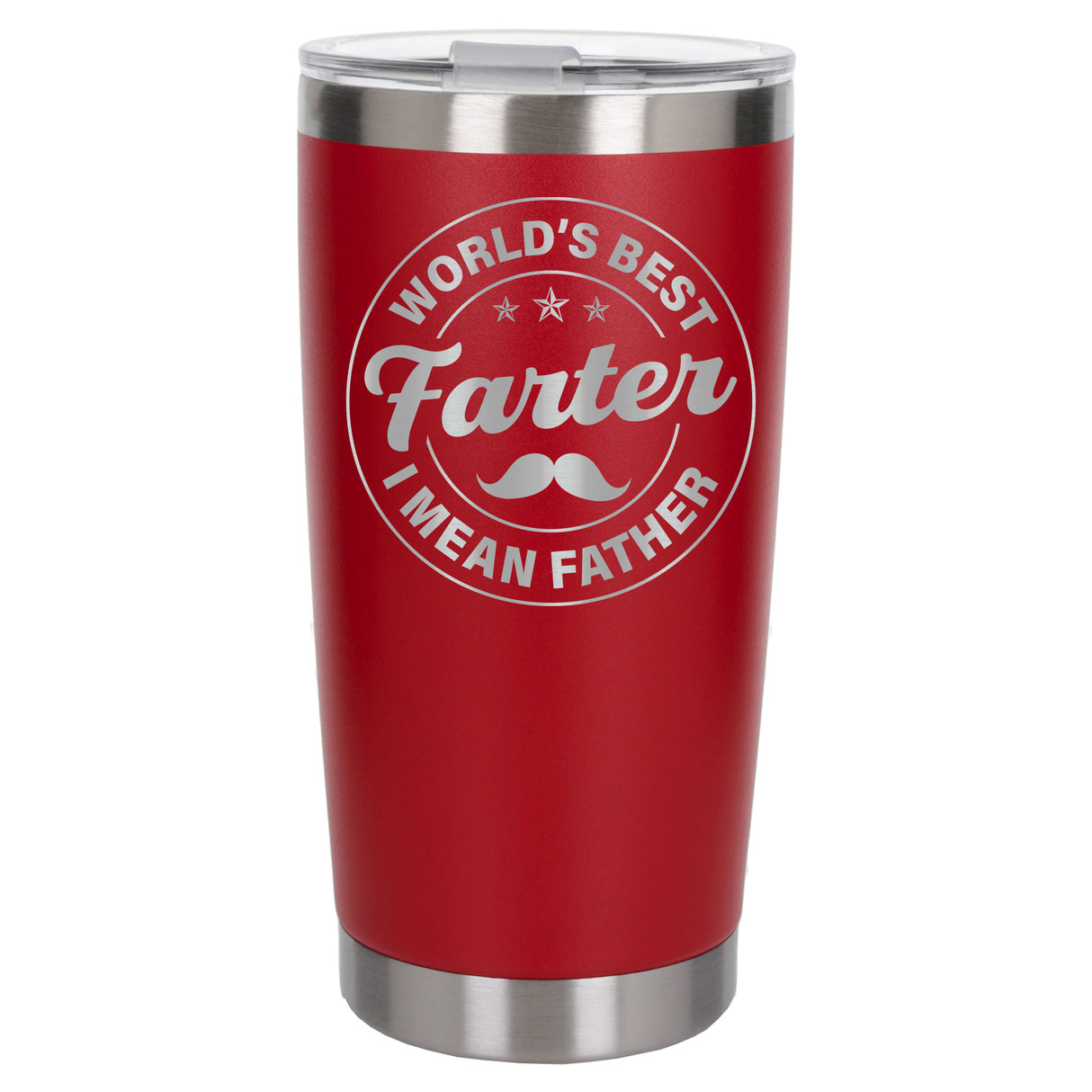 Best Farter I Mean Father Engraved Travel Mug for Dad