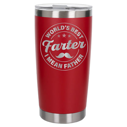 Engraved Best Farter I Mean Father Thermal Cup for Dad's